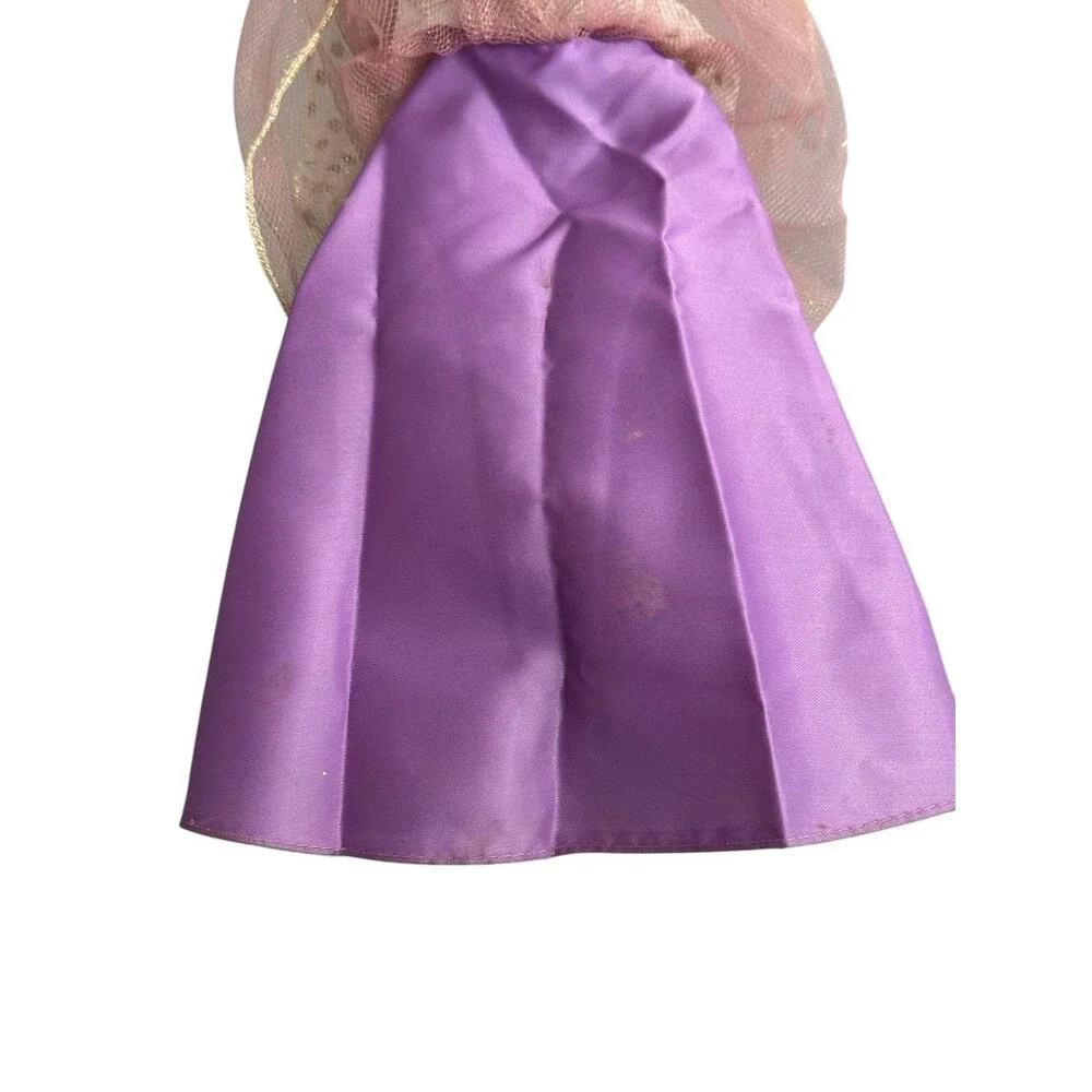 Disney Princess Gown Sleeping Beauty Aurora Dress Purple White Barbie Clothing